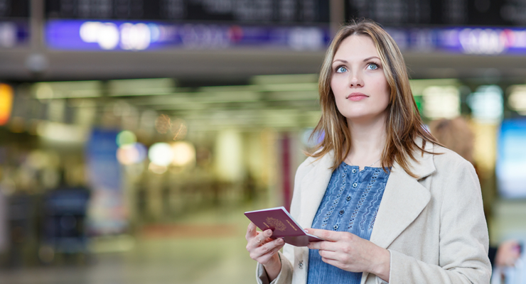 Airport traveler